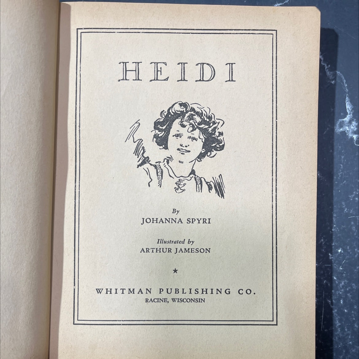 heidi book, by johanna spyri, 1944 Hardcover image 2