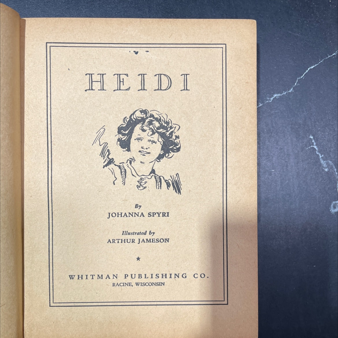 heidi book, by johanna spyri, 1944 Hardcover image 2