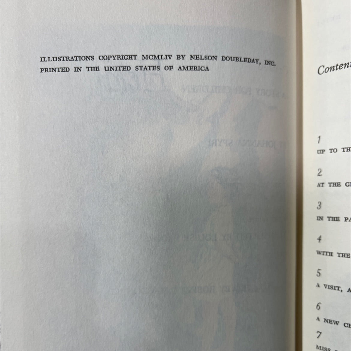 heidi book, by johanna spyri, 1954 Hardcover image 3