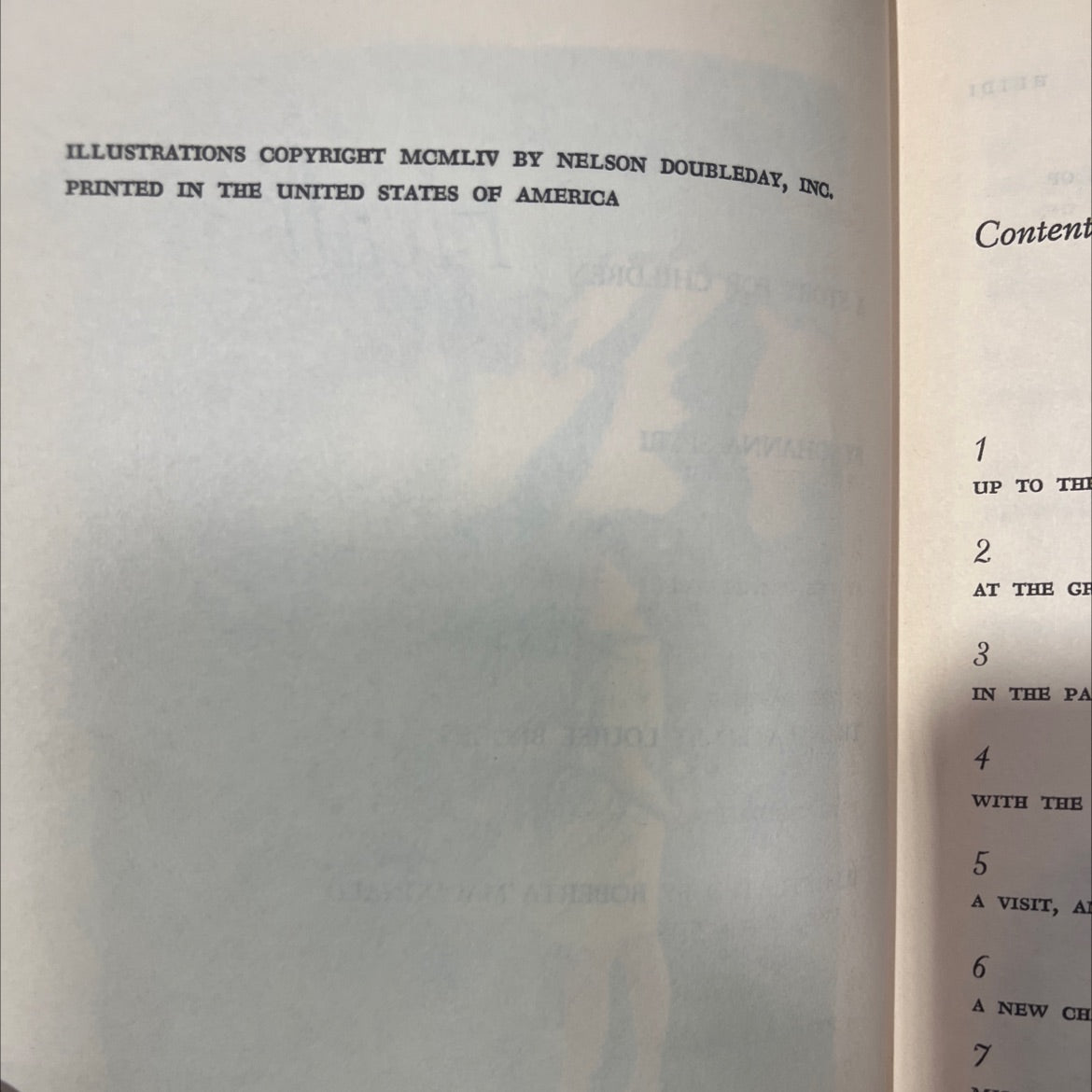 heidi book, by johanna spyri, 1954 Hardcover image 3