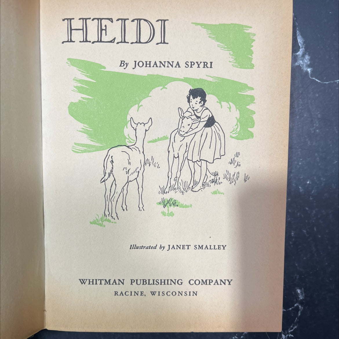 heidi book, by johanna spyri, 1955 Hardcover image 2