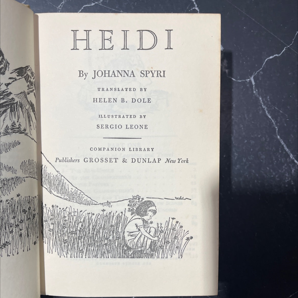 heidi book, by johanna spyri, 1963 Hardcover image 2