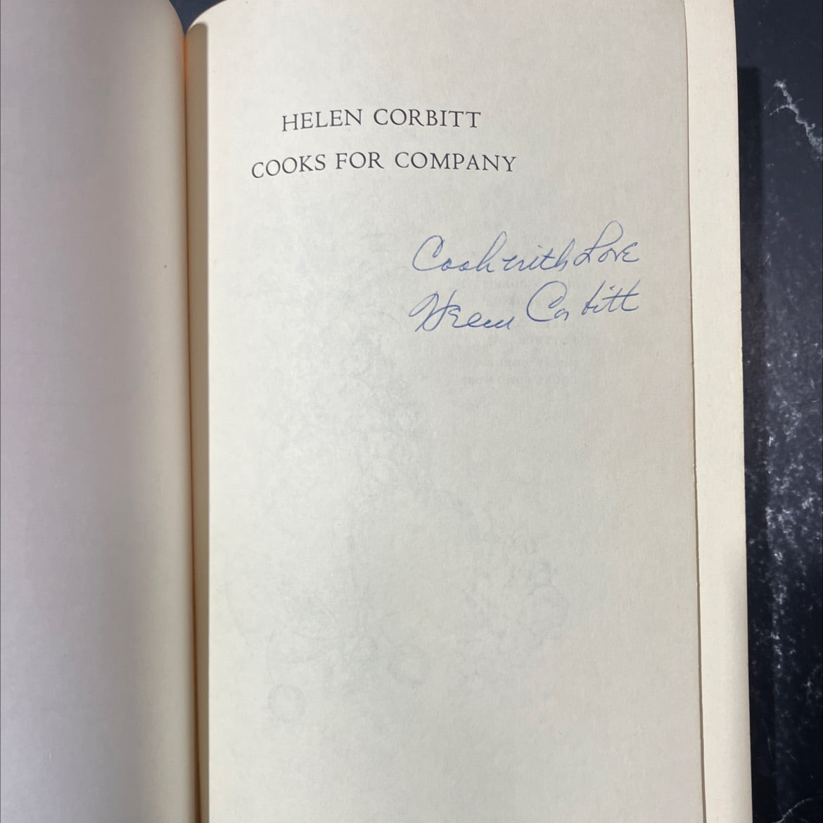 SIGNED helen corbitt cooks for company book, by Helen Corbitt, 1974 Hardcover, Vintage image 4