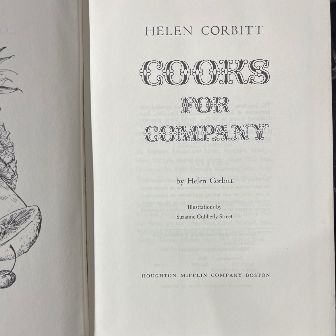 helen corbitt cooks for company book, by helen corbitt, 1974 Hardcover image 2
