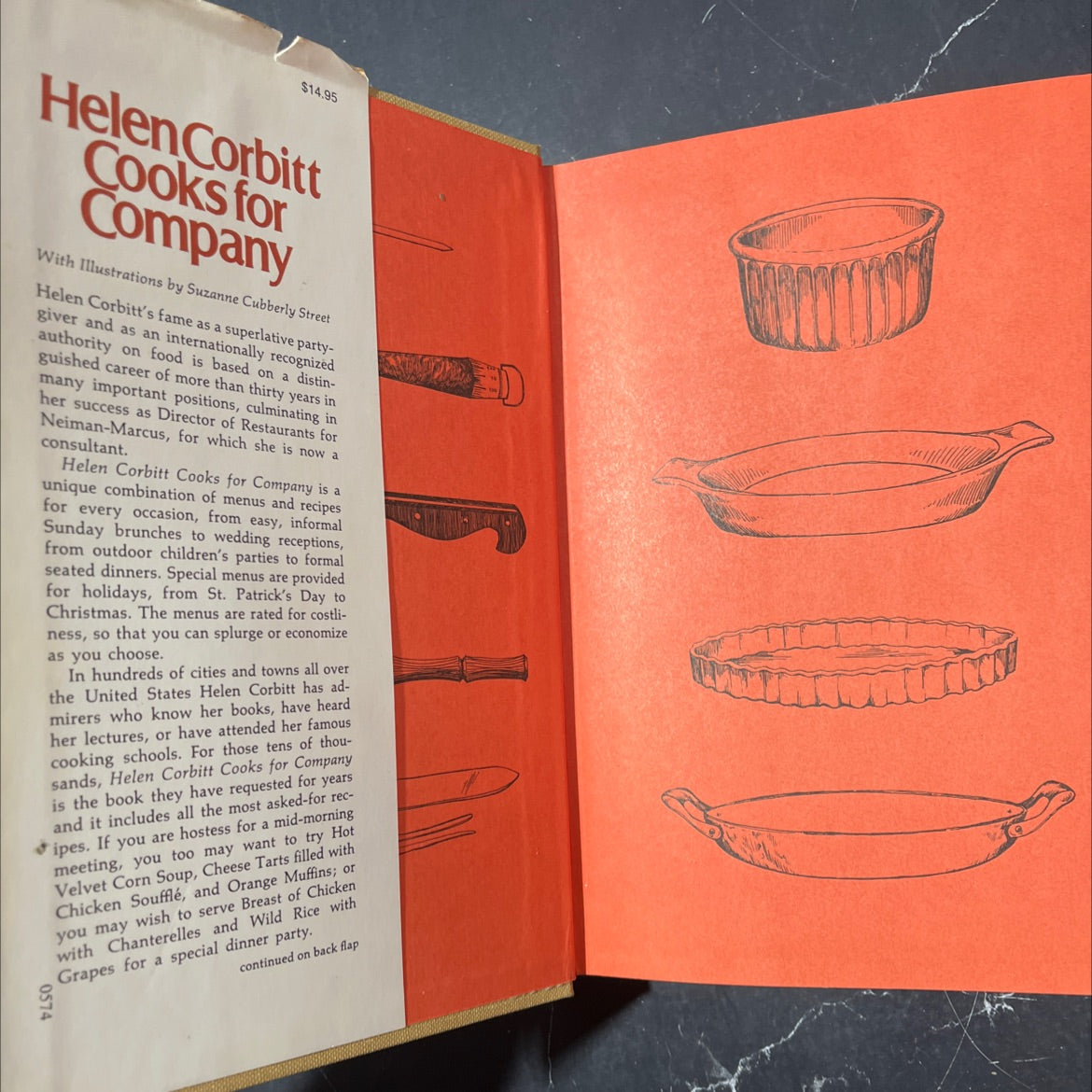 helen corbitt cooks for company book, by helen corbitt, 1974 Hardcover image 4