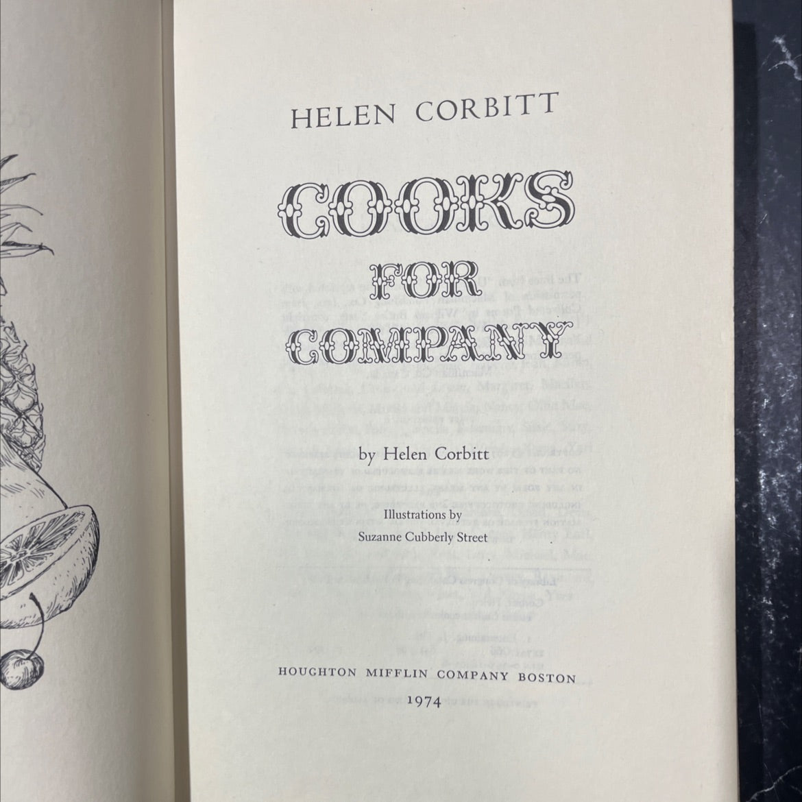 SIGNED helen corbitt cooks for company book, by Helen Corbitt, 1974 Hardcover, Vintage image 2