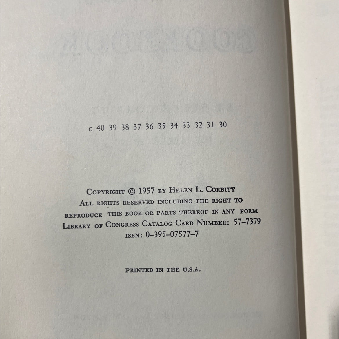 helen corbitt's cookbook book, by helen l. corbitt, 1957 Hardcover image 3