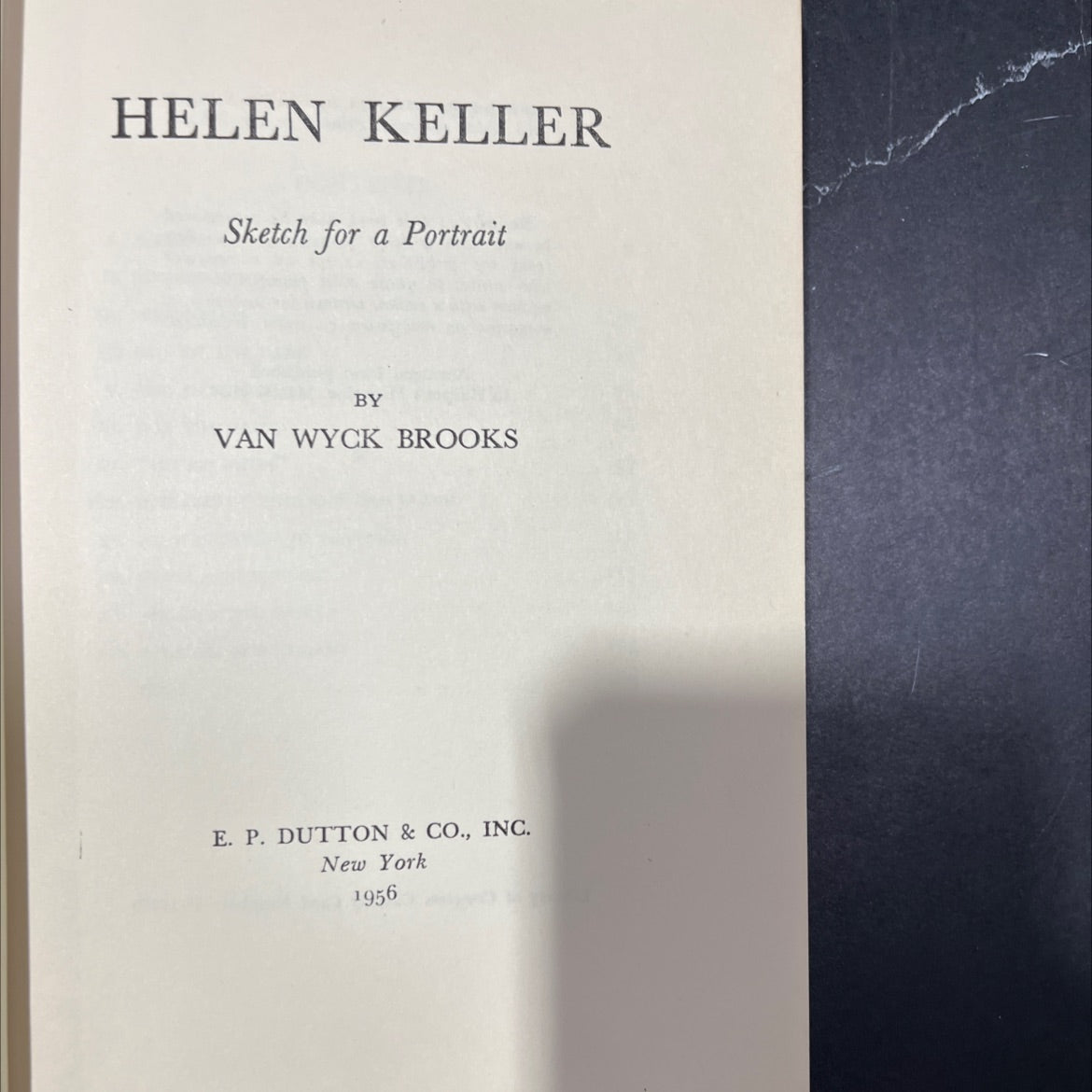 helen keller sketch for a portrait book, by van wyck brooks, 1956 Hardcover image 2