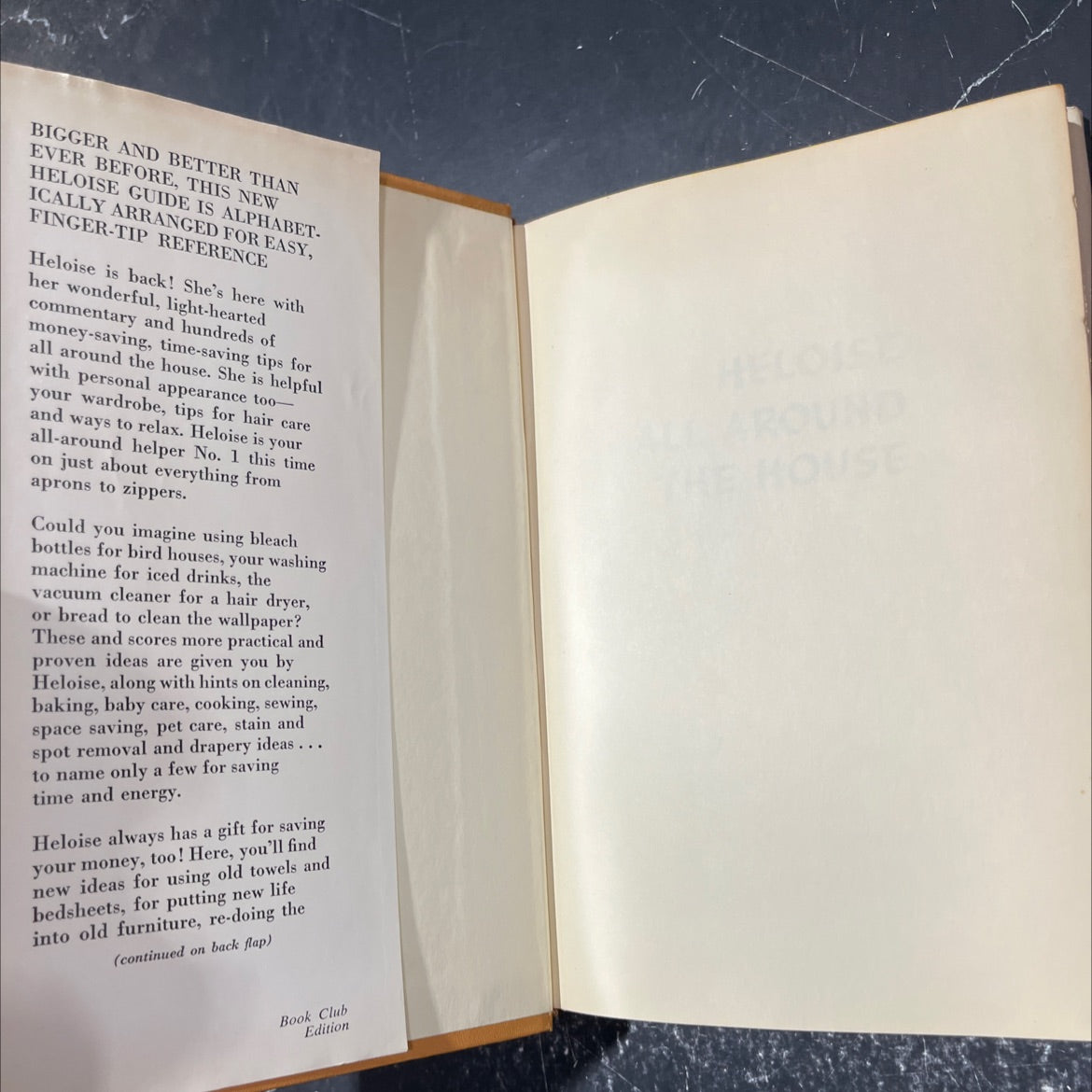 heloise all around the house book, by heloise cruse, 1965 Hardcover image 4