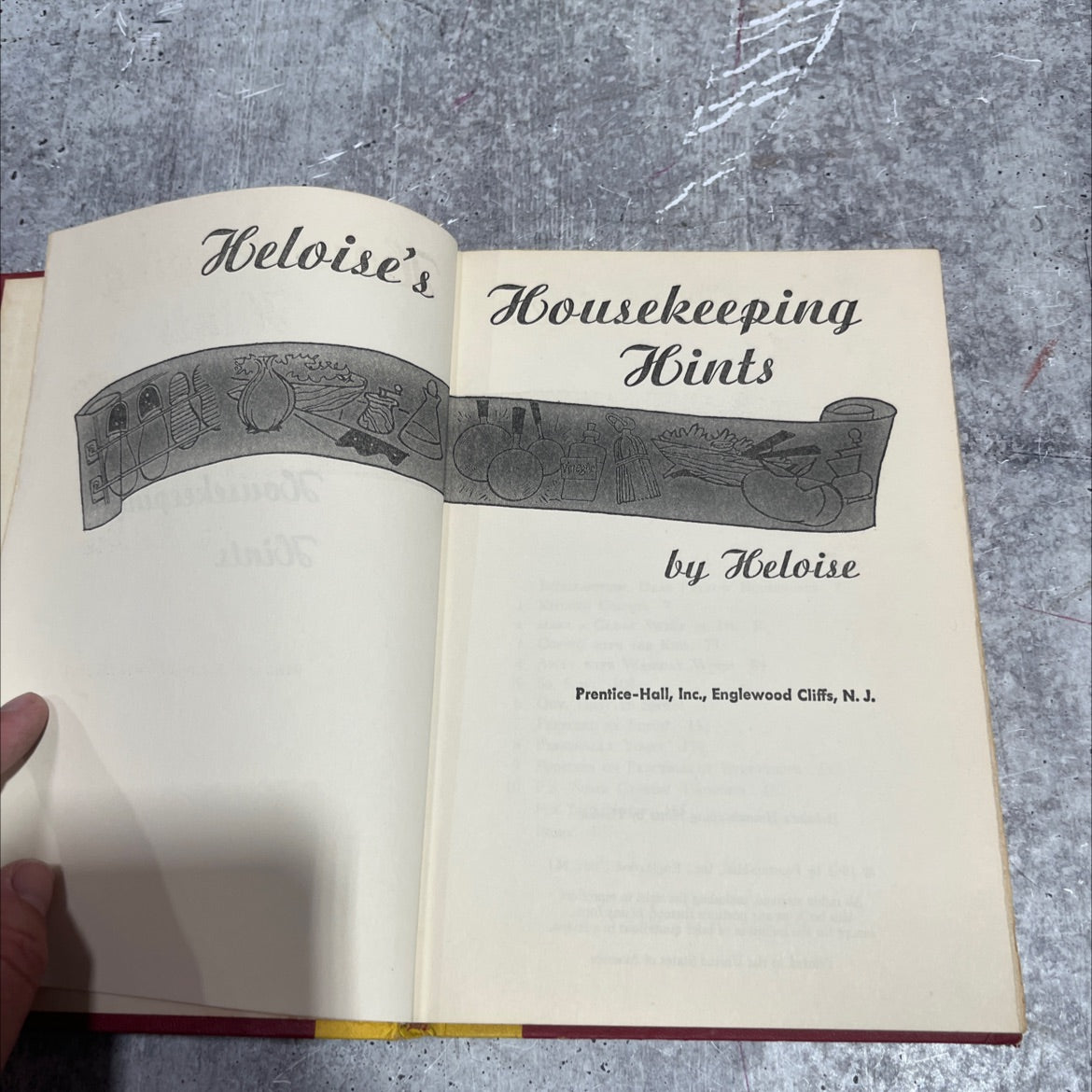 heloise's housekeeping hints book, by heloise, 1962 Hardcover image 2