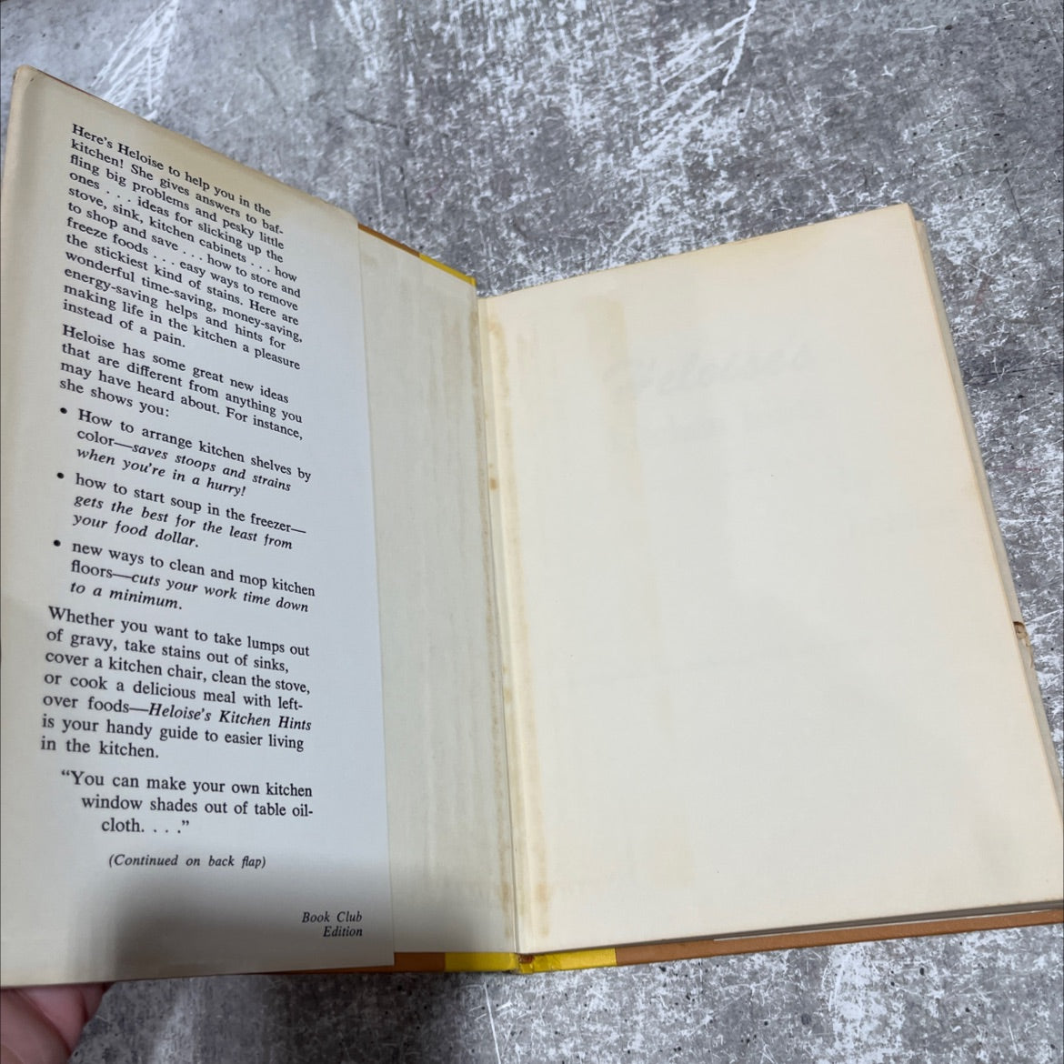 heloise's kitchen hints book, by heloise, 1963 Hardcover image 4