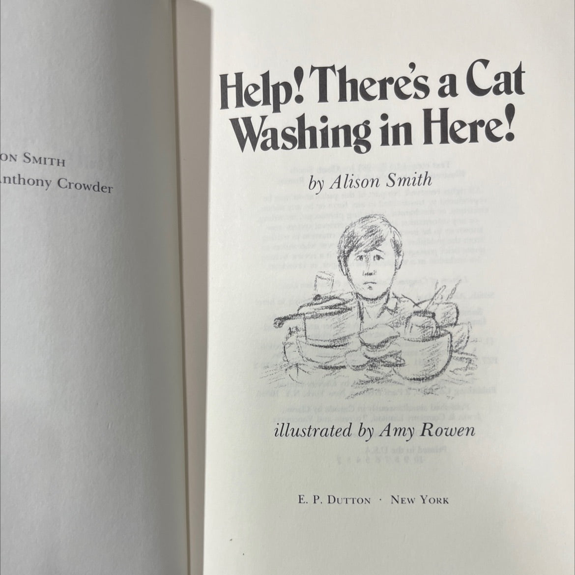 help! there's a cat washing in here! book, by alison smith, 1981 Hardcover image 2