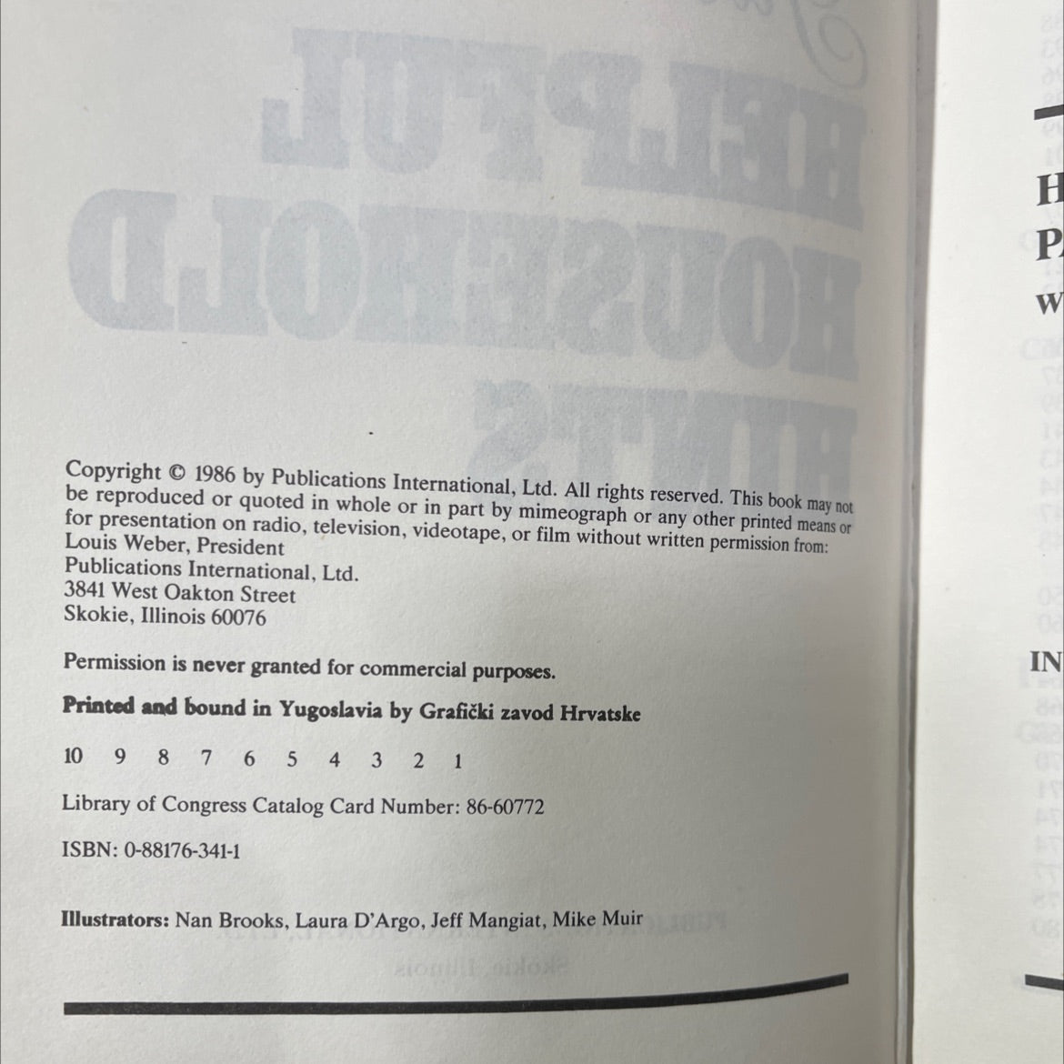 helpful household hints book, by editors of consumer guide, 1986 Hardcover image 3