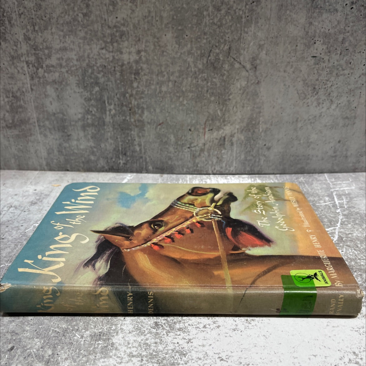hen king the wind book, by marguerite henry, 1964 Hardcover image 4