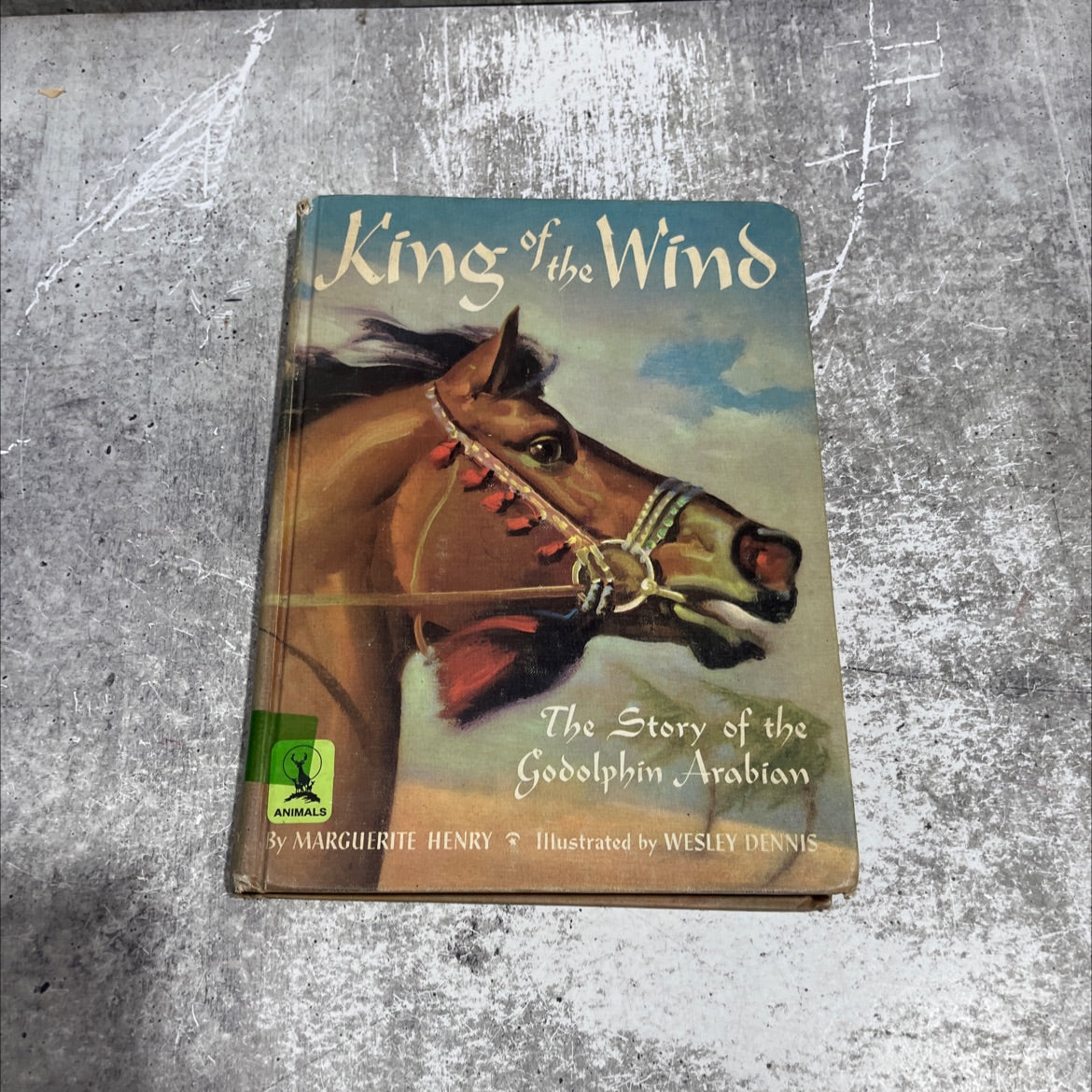 hen king the wind book, by marguerite henry, 1964 Hardcover image 1