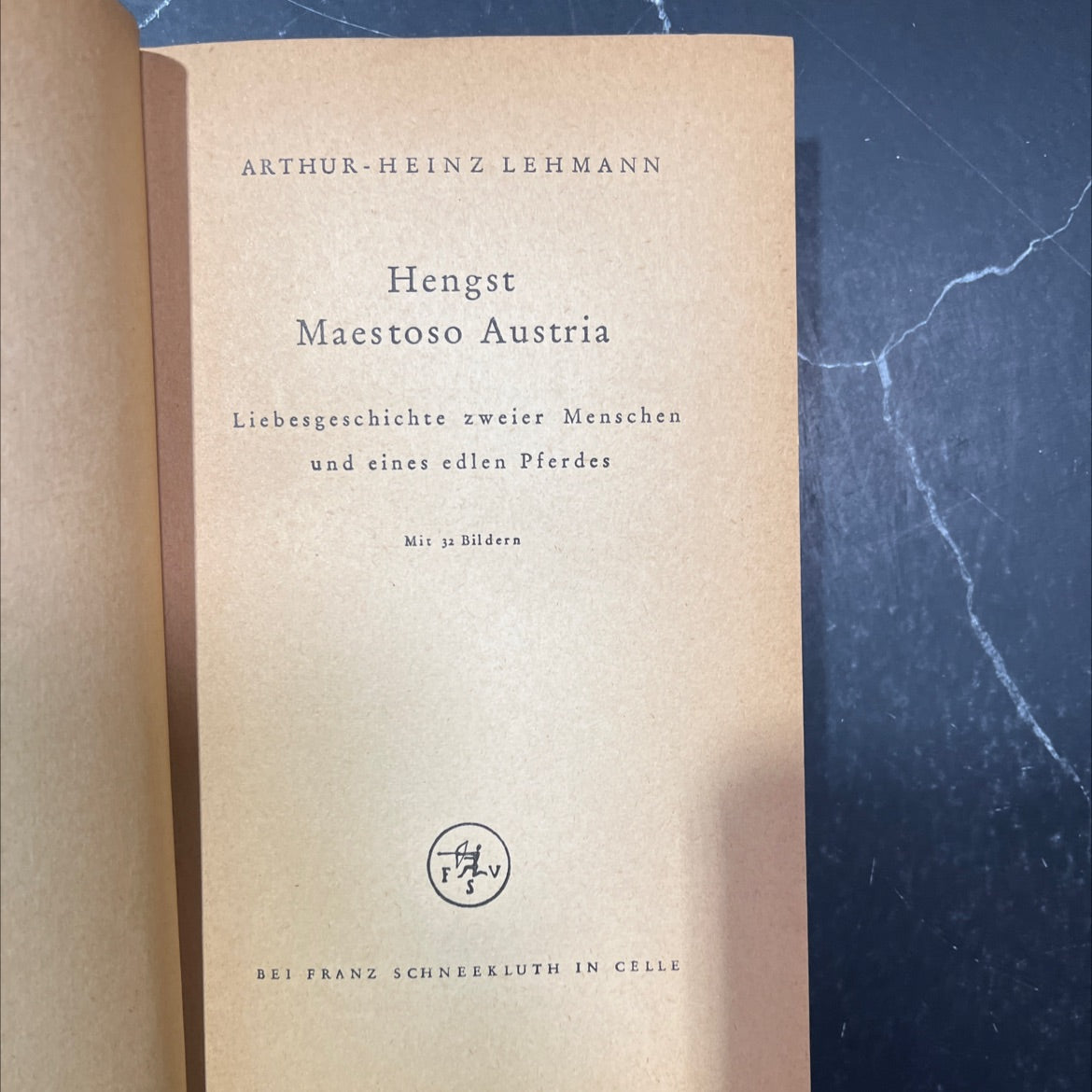 hengst book, by arthur-heinze lehmann, 1948 Hardcover image 2