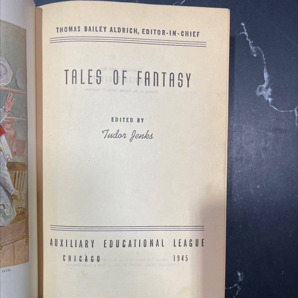 her book, by thomas bailey aldrich, 1945 Hardcover image 2