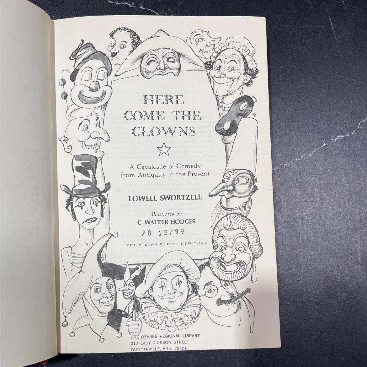 here come the clowns book, by lowell swortzell, 1978 Hardcover, First Edition image 2