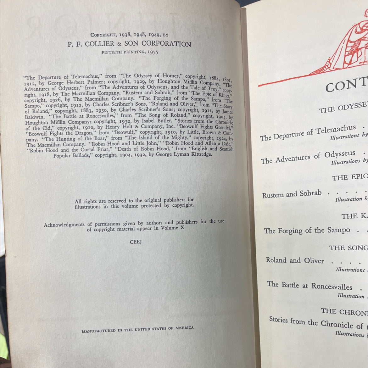 hero tales book, by various, 1955 Hardcover image 3