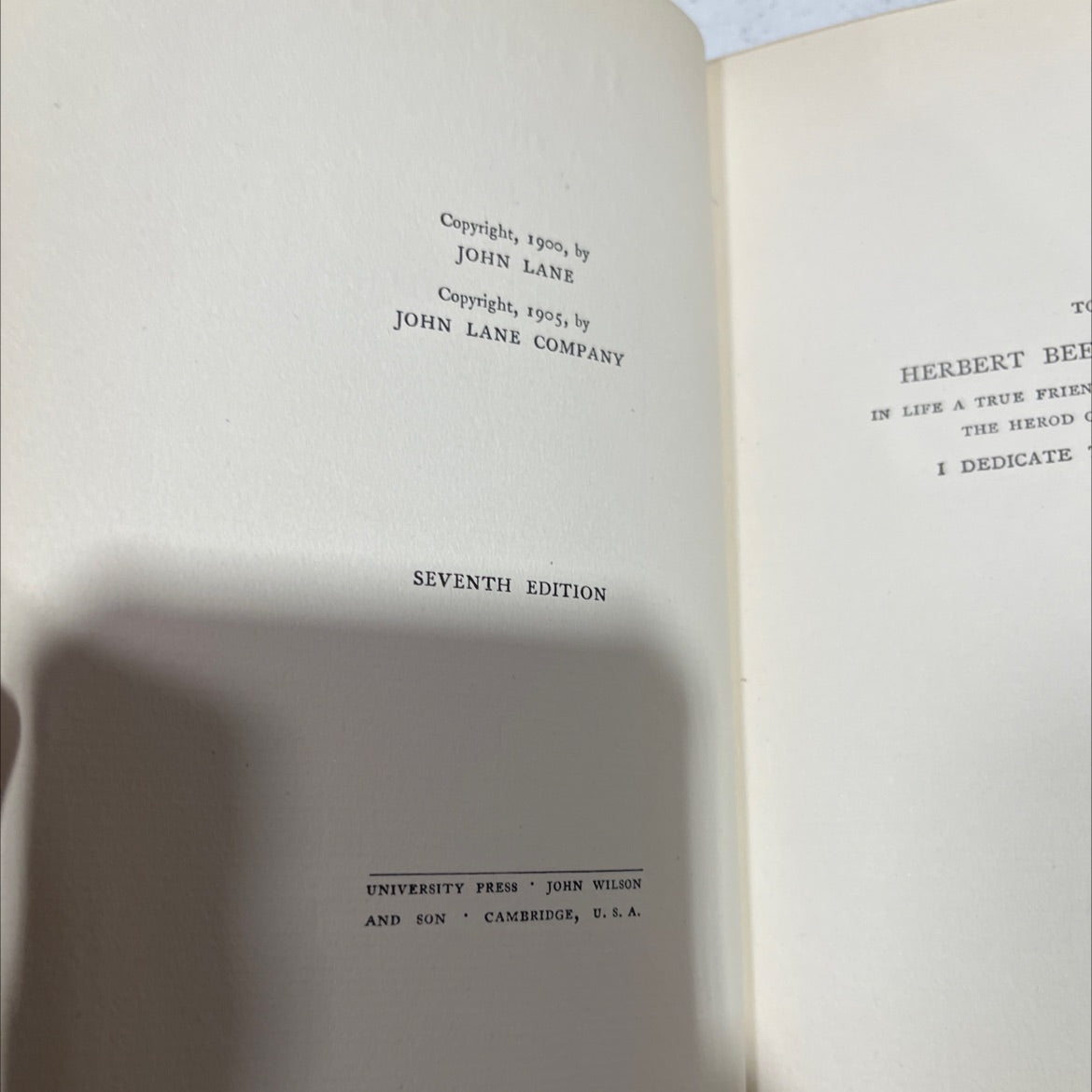 herod a tragedy book, by stephen phillips, 1905 Leather image 3