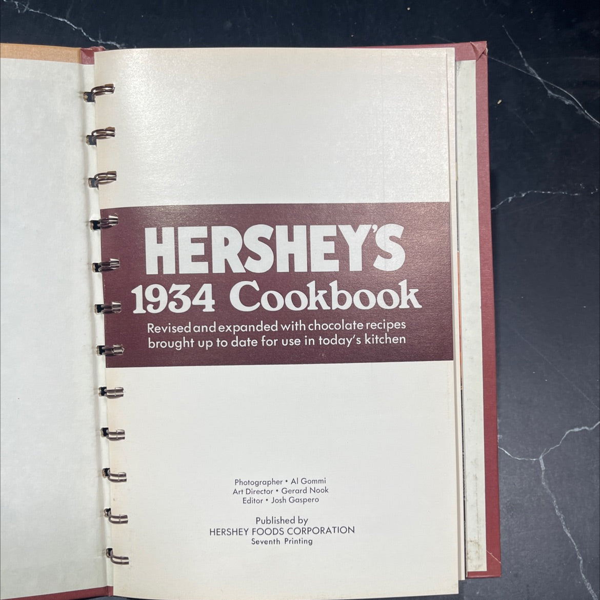hershey's 1934 cookbook book, by unknown, 1971 Hardcover image 2