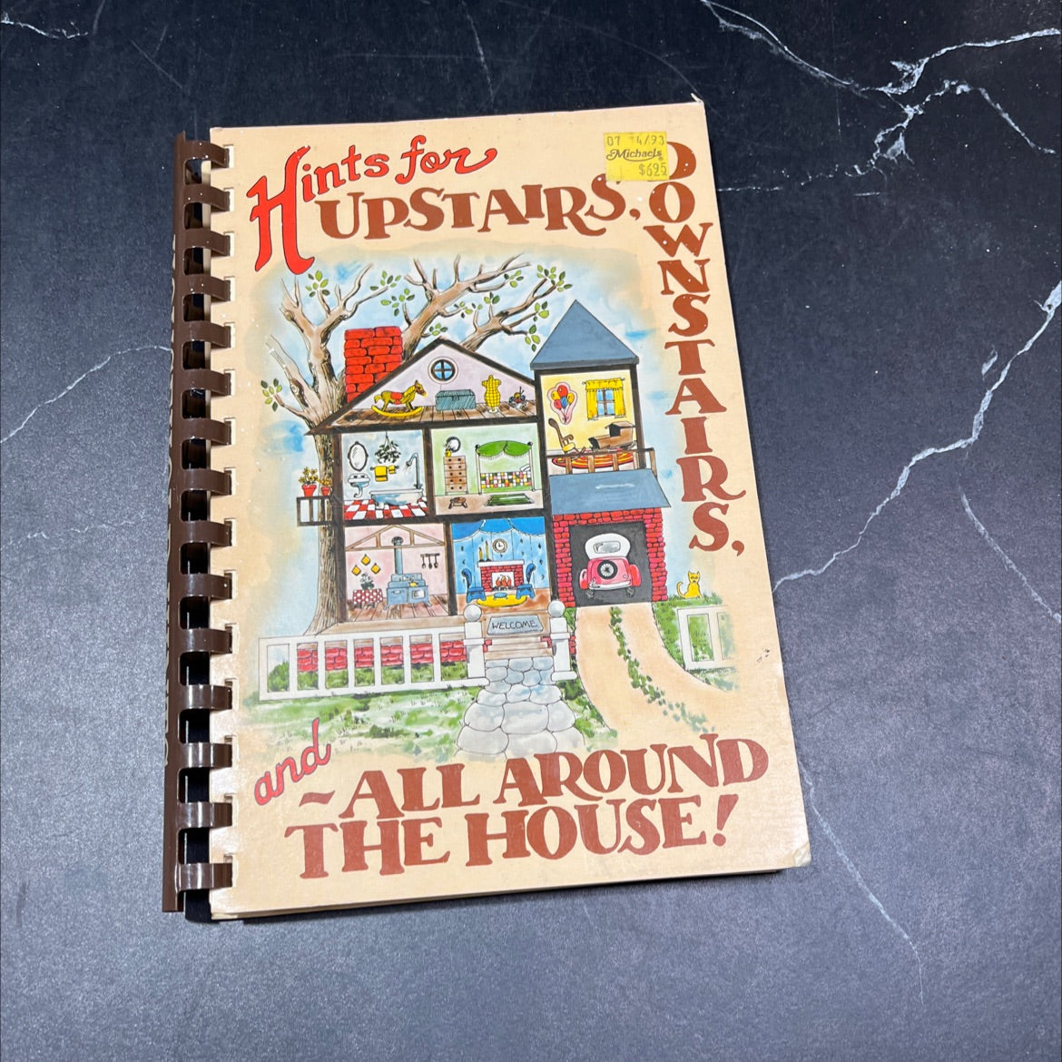 hh hints for upstairs, downstairs, and all around the house book, by Carol Rees, 1992 Paperback image 1