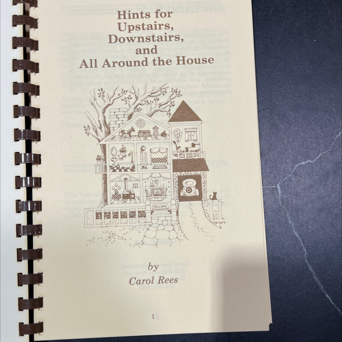 hh hints for upstairs, downstairs, and all around the house book, by Carol Rees, 1992 Paperback image 2