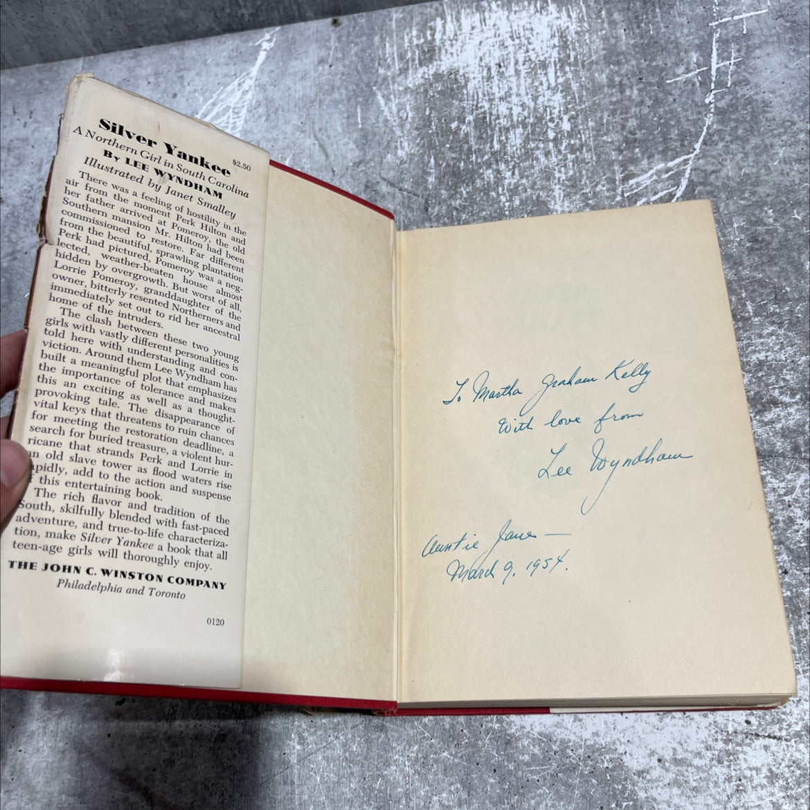 SIGNED hh silver yankee book, by lee wyndham, 1953 Hardcover, First Edition, Vintage image 4