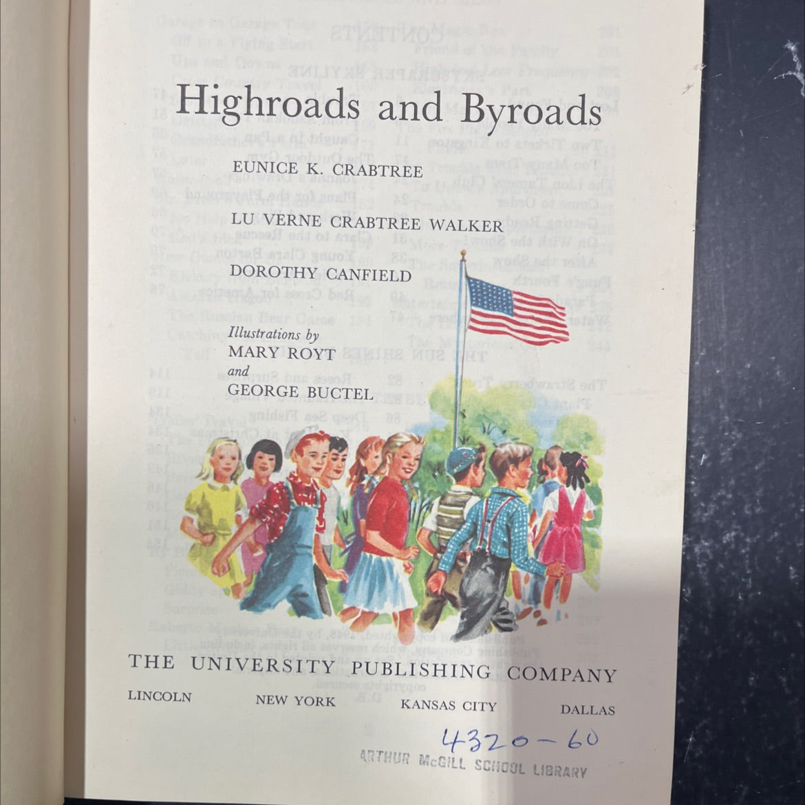highroads and byroads book, by eunice k. crabtree, lu verne crabtree walker, 1948 Hardcover image 2