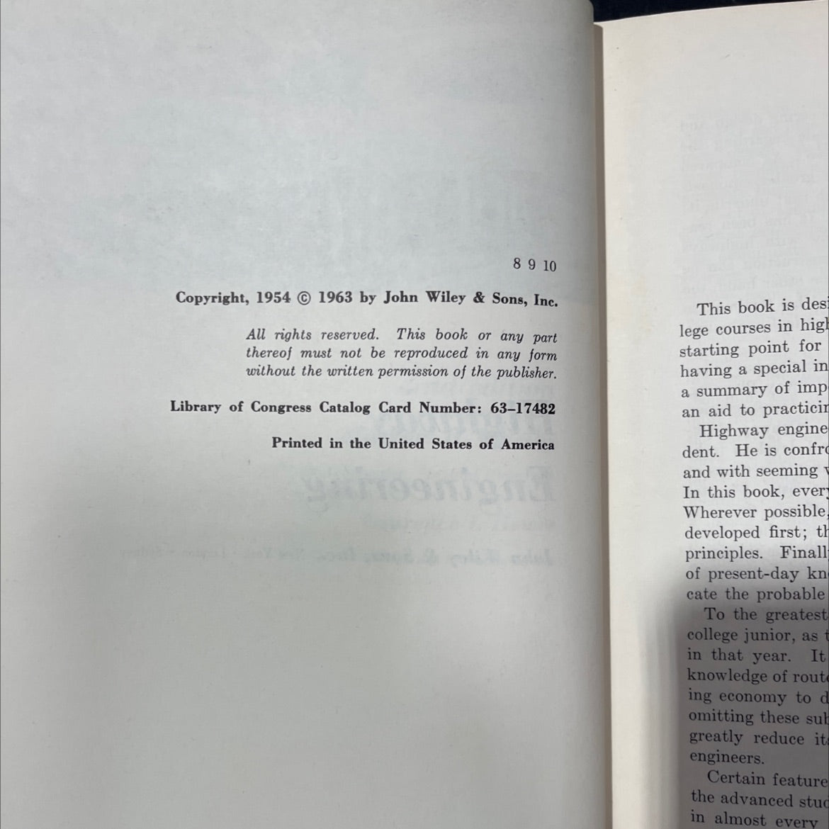 highway engineering book, by unknown, 1963 Hardcover image 3