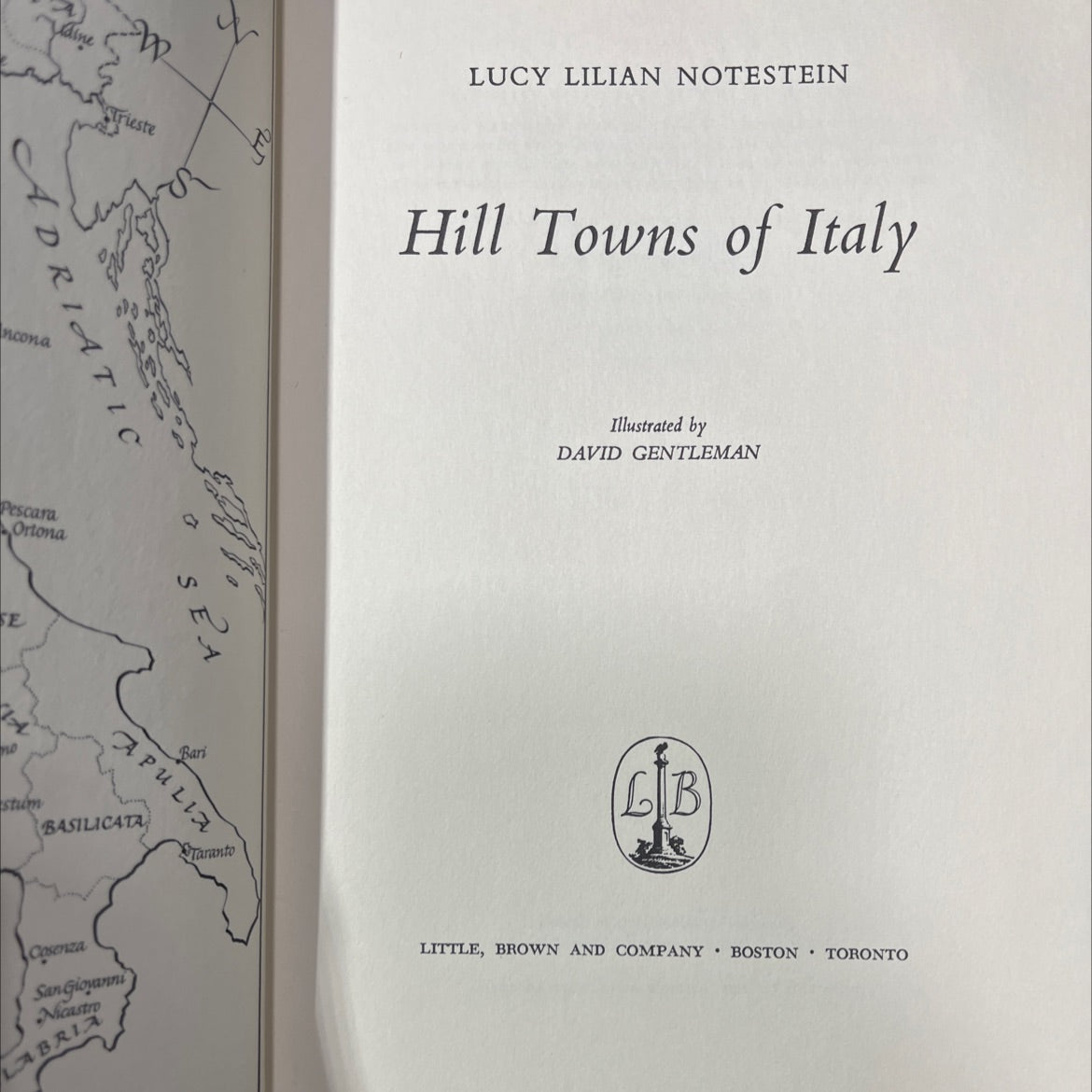 hill towns of italy book, by lucy lilian notestein, 1963 Hardcover image 2