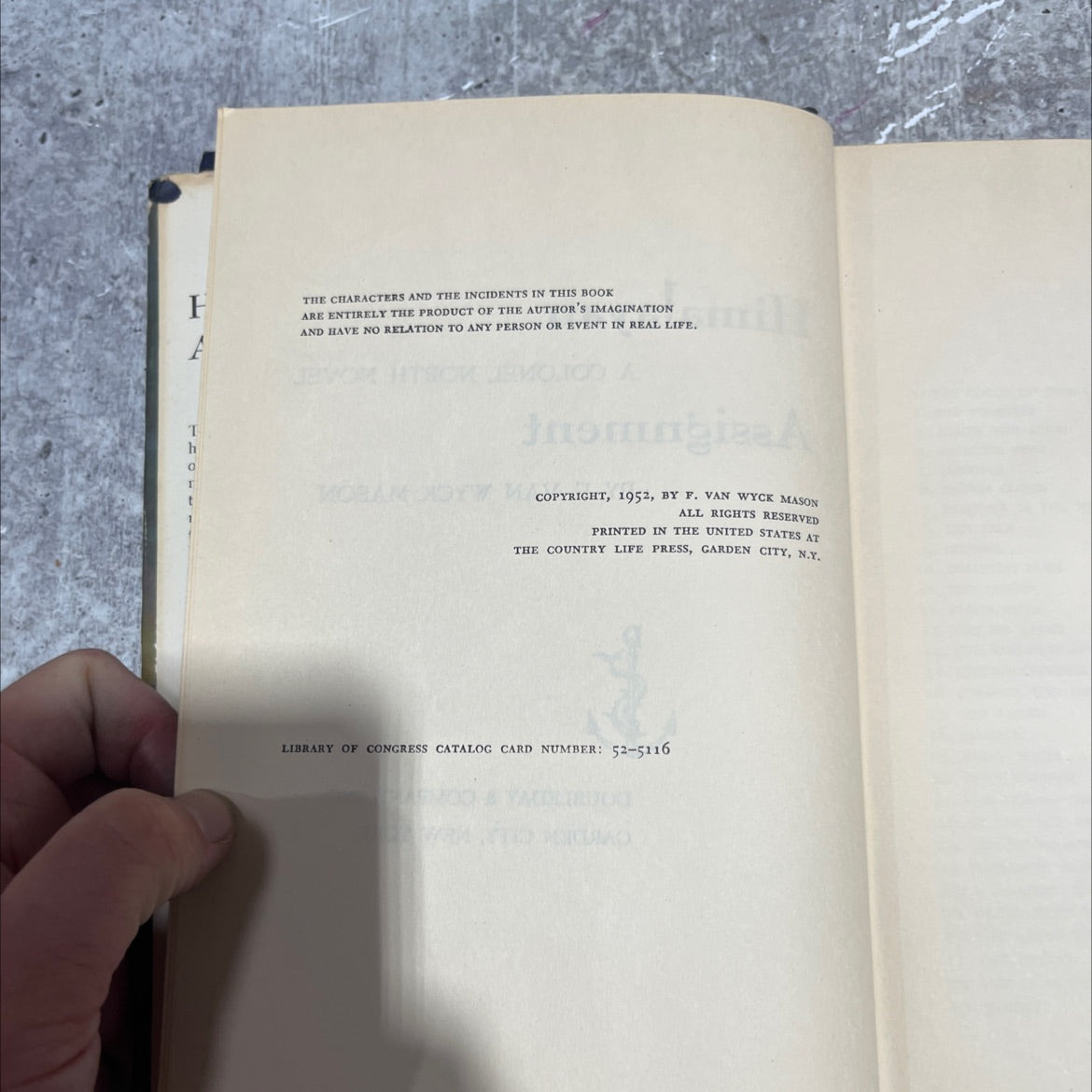 himalayan a colonel north novel assignment book, by f. van wyck mason, 1952 Leather image 3