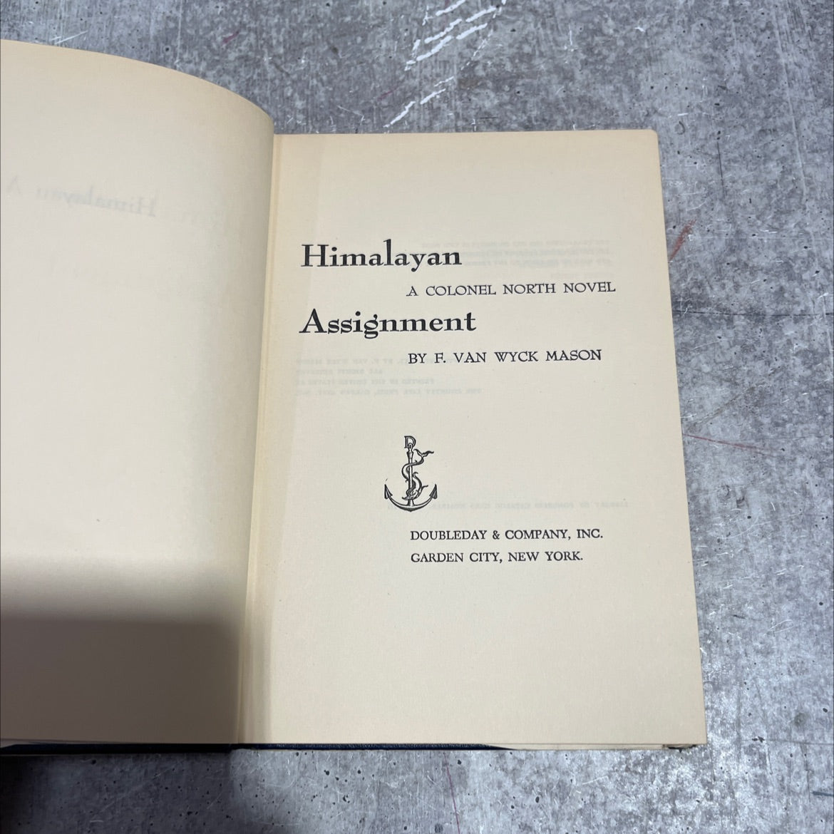 himalayan a colonel north novel assignment book, by f. van wyck mason, 1952 Leather image 2