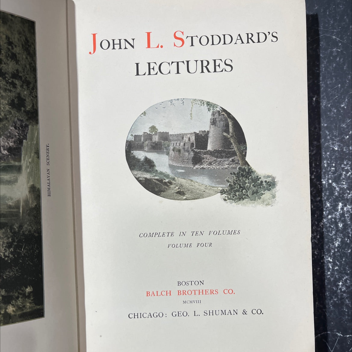himalayan scenery book, by john l. stoddard, 1908 Hardcover image 2