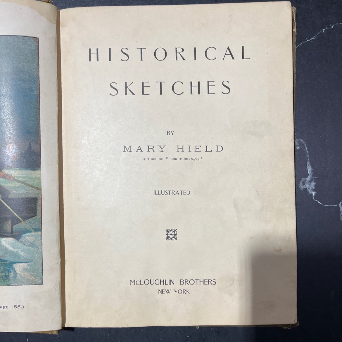 historical sketches book, by mary hield, 1893 Hardcover image 3