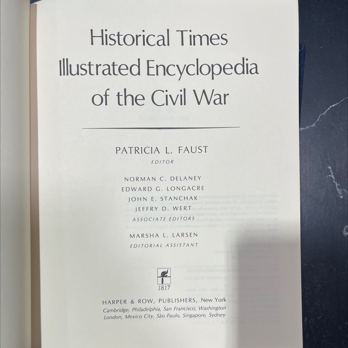 historical times illustrated encyclopedia of the civil war book, by patricia l. faust, 1986 Hardcover image 2