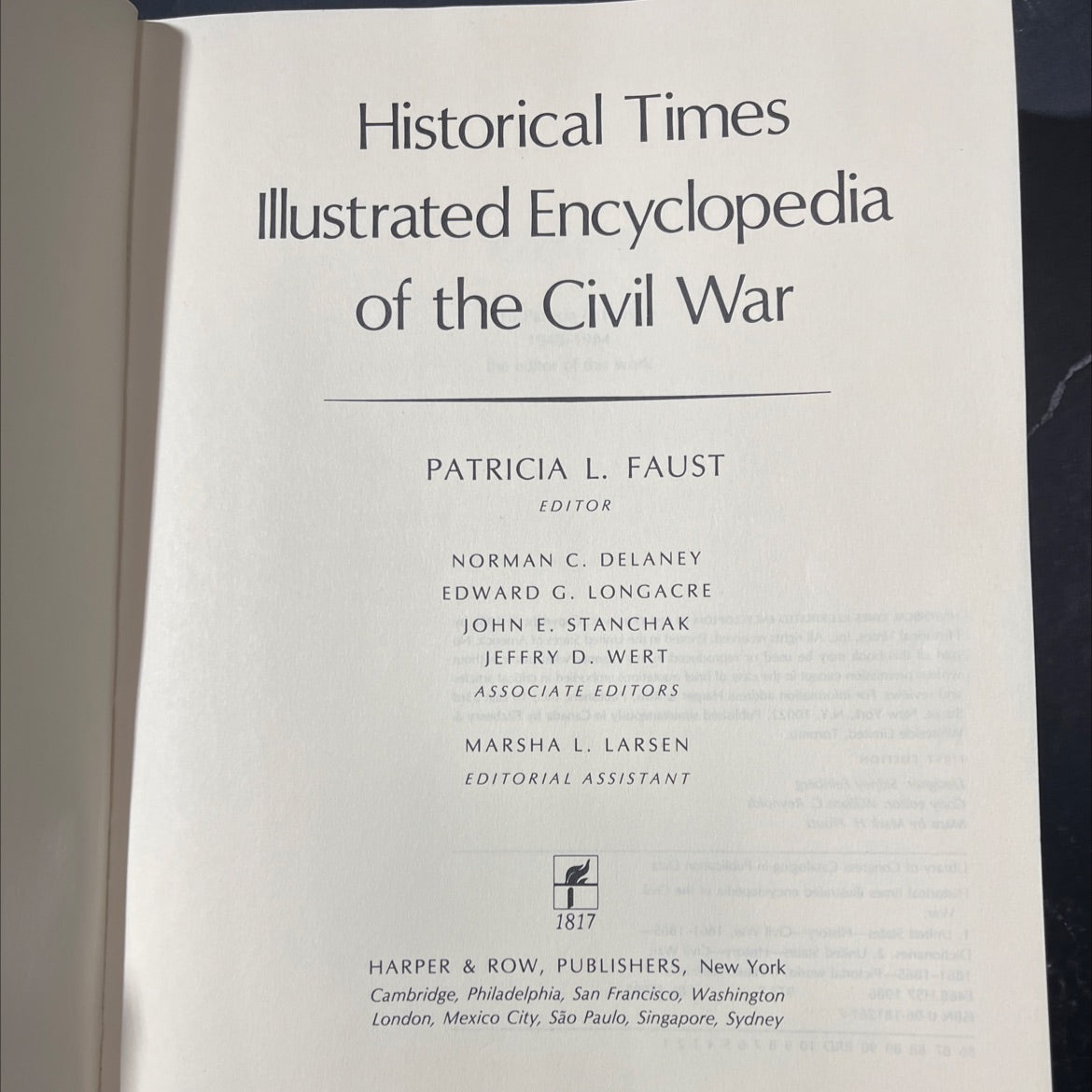 historical times illustrated encyclopedia of the civil war book, by patricia l. faust, 1986 Hardcover image 2