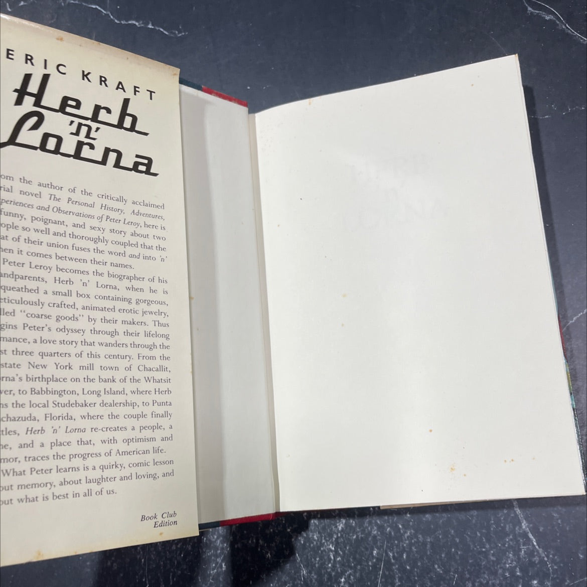 history, adventures, and observations book, by Eric Kraft, 1988 Hardcover image 4
