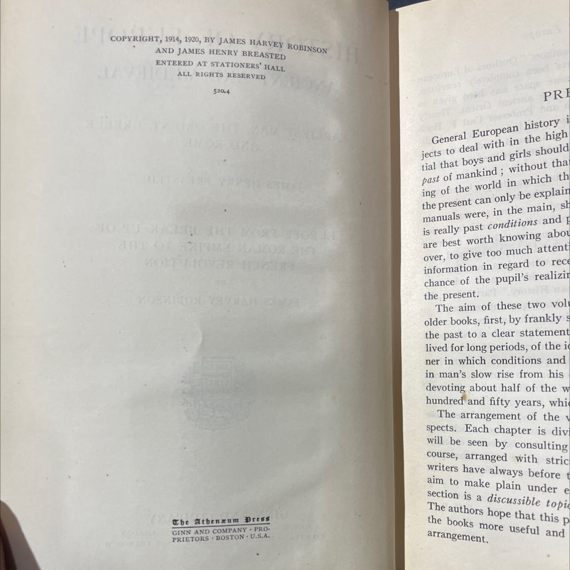 history of europe ancient and medieval earliest man, the orient, greece and rome book, by james henry breasted, james image 3