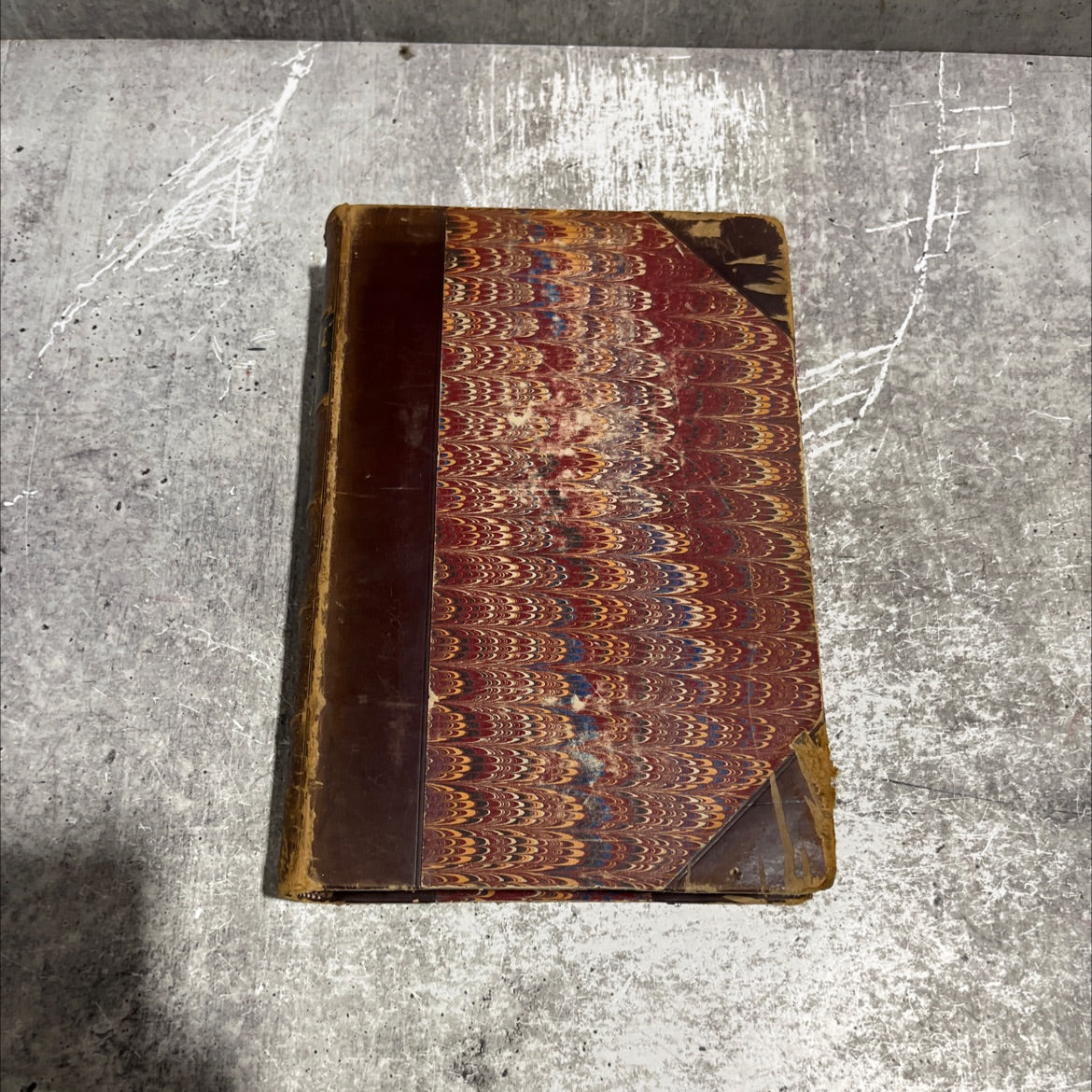 history of french literature book, by henri van laun, 1877 Leather image 1