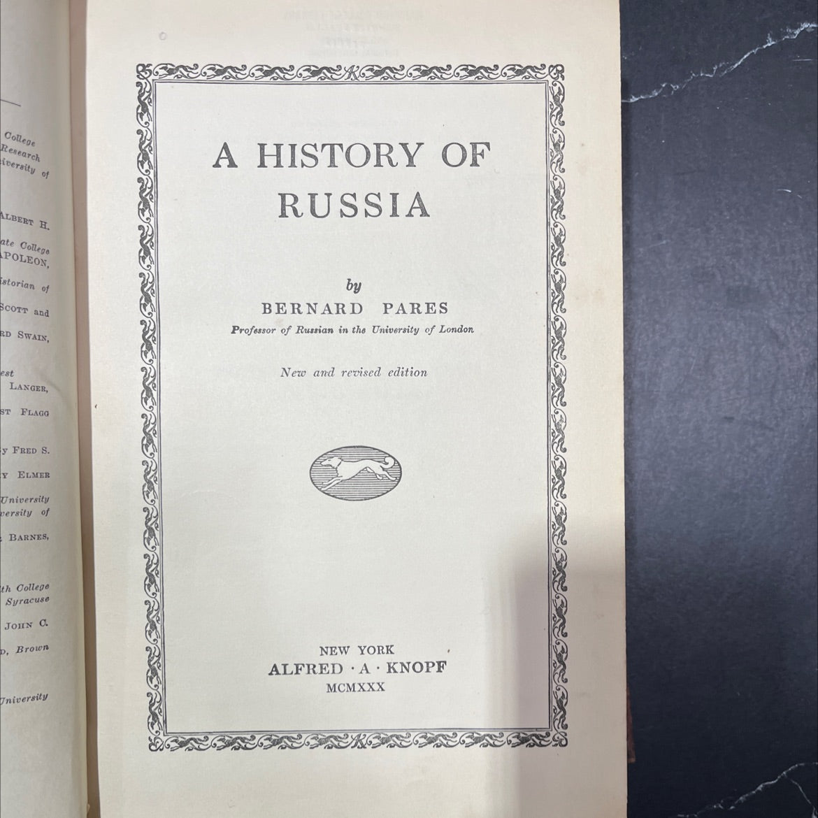history of russia book, by albert h. scott and bernard pares, 1931 Hardcover image 2