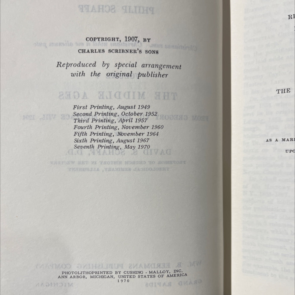 history of the christian church rev by philip schaff book, by david s. schaff, 1970 Hardcover image 3