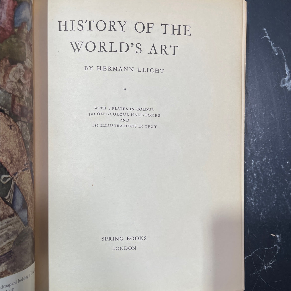 history of the world's art book, by hermann leicht, 1970 Hardcover image 2