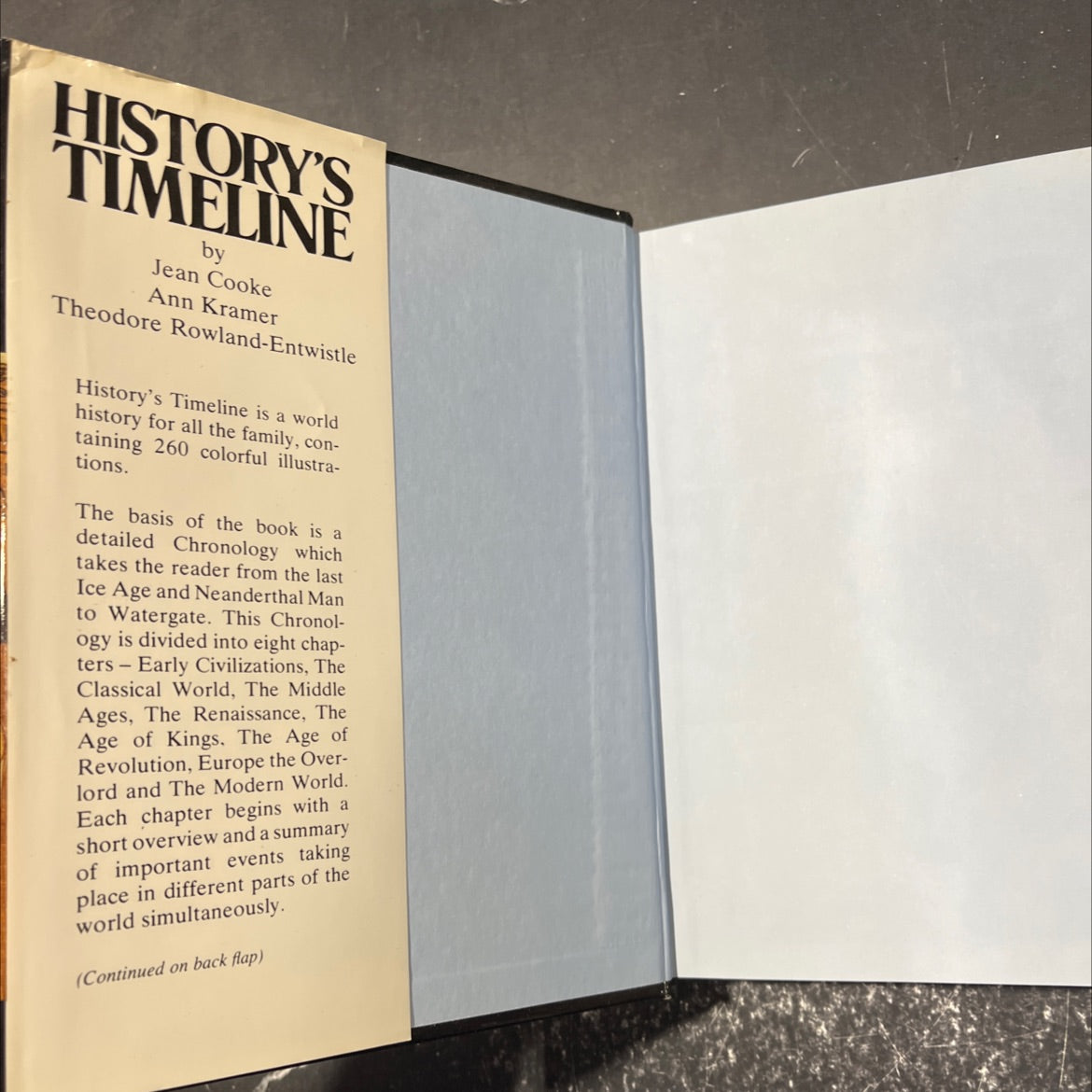 history's timeline book, by fay franklin, jean cooke, ann kramer, theodore rowland-entwistle, 1981 Hardcover image 4