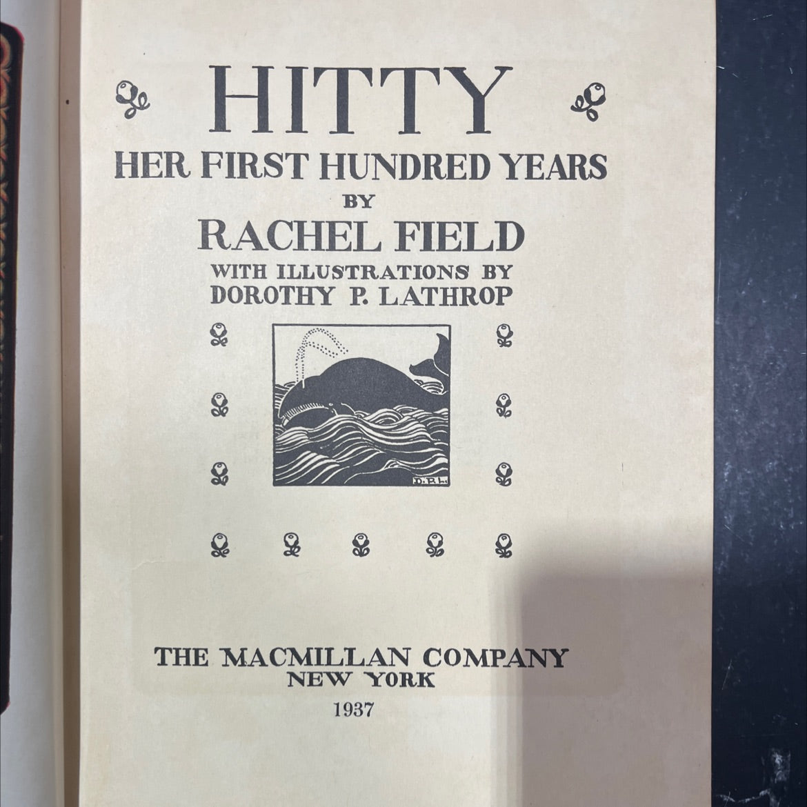 hitty & her first hundred years book, by rachel field, 1937 Hardcover image 2