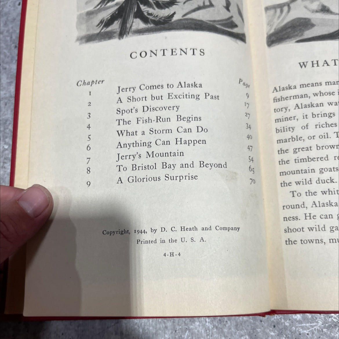 holiday in alaska book, by alma savage, 1944 Hardcover image 3