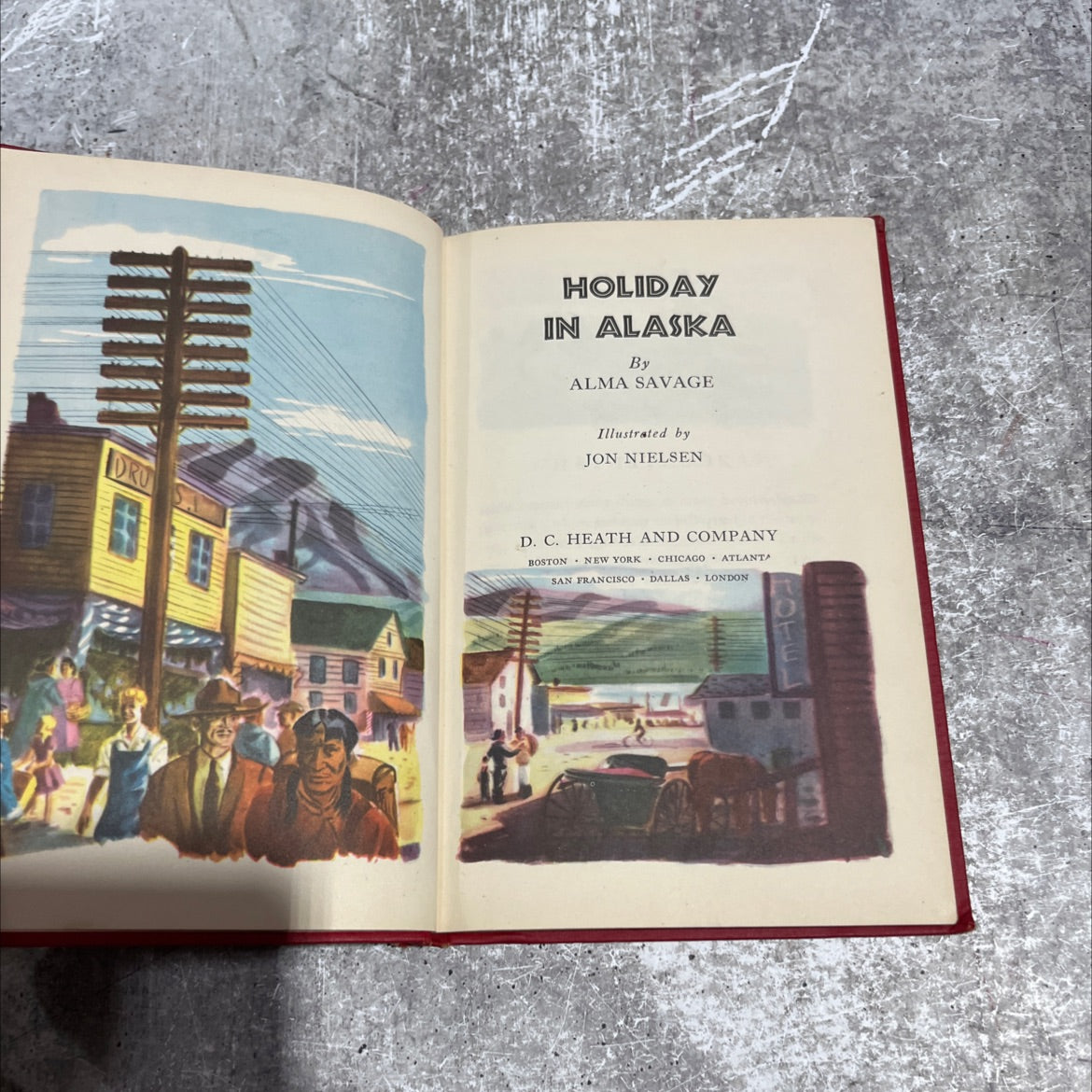 holiday in alaska book, by alma savage, 1944 Hardcover image 2