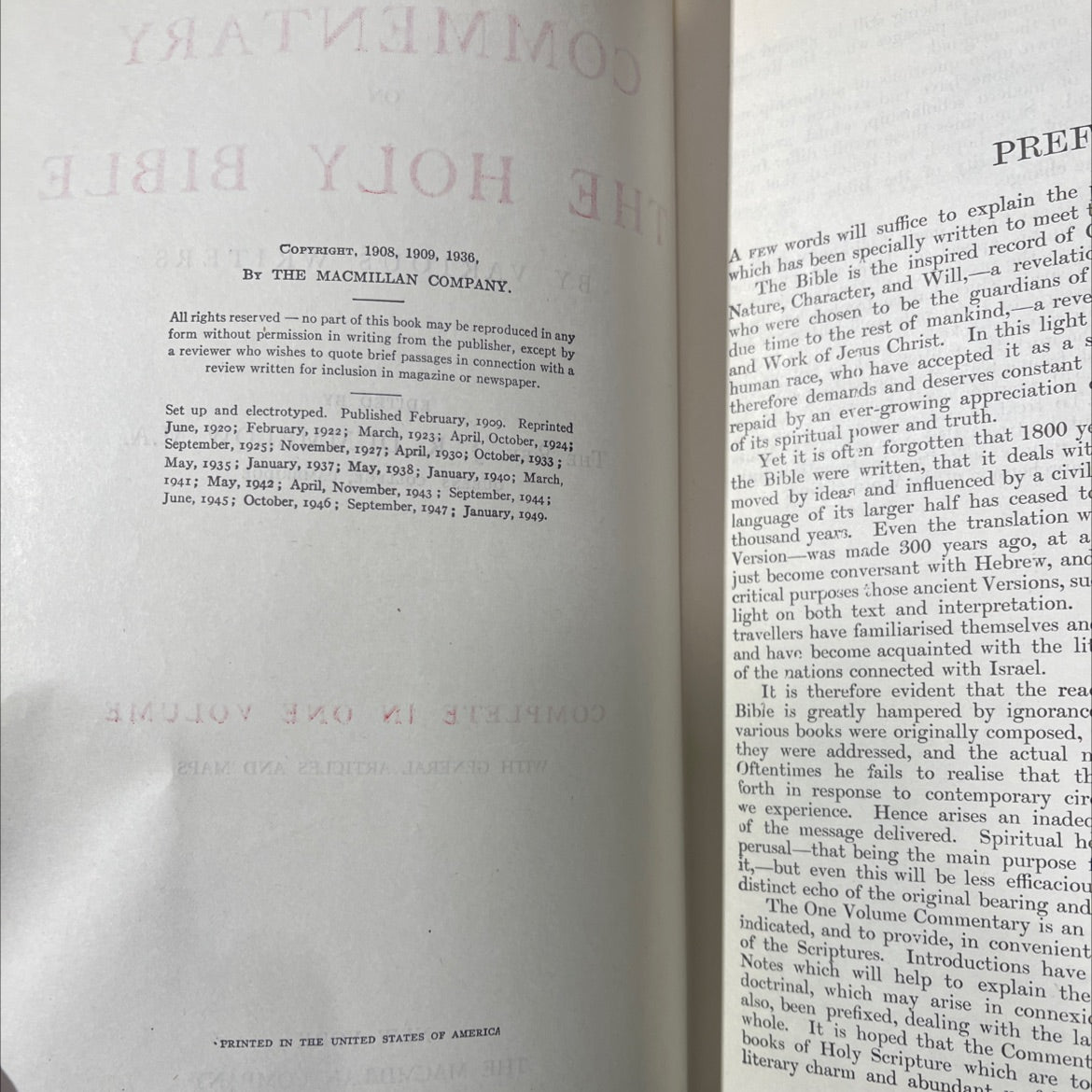 holy bible: a commentary on prefa the holy bible by various writers edited by the rev. j. r. dummeadow m.a. queens' image 3
