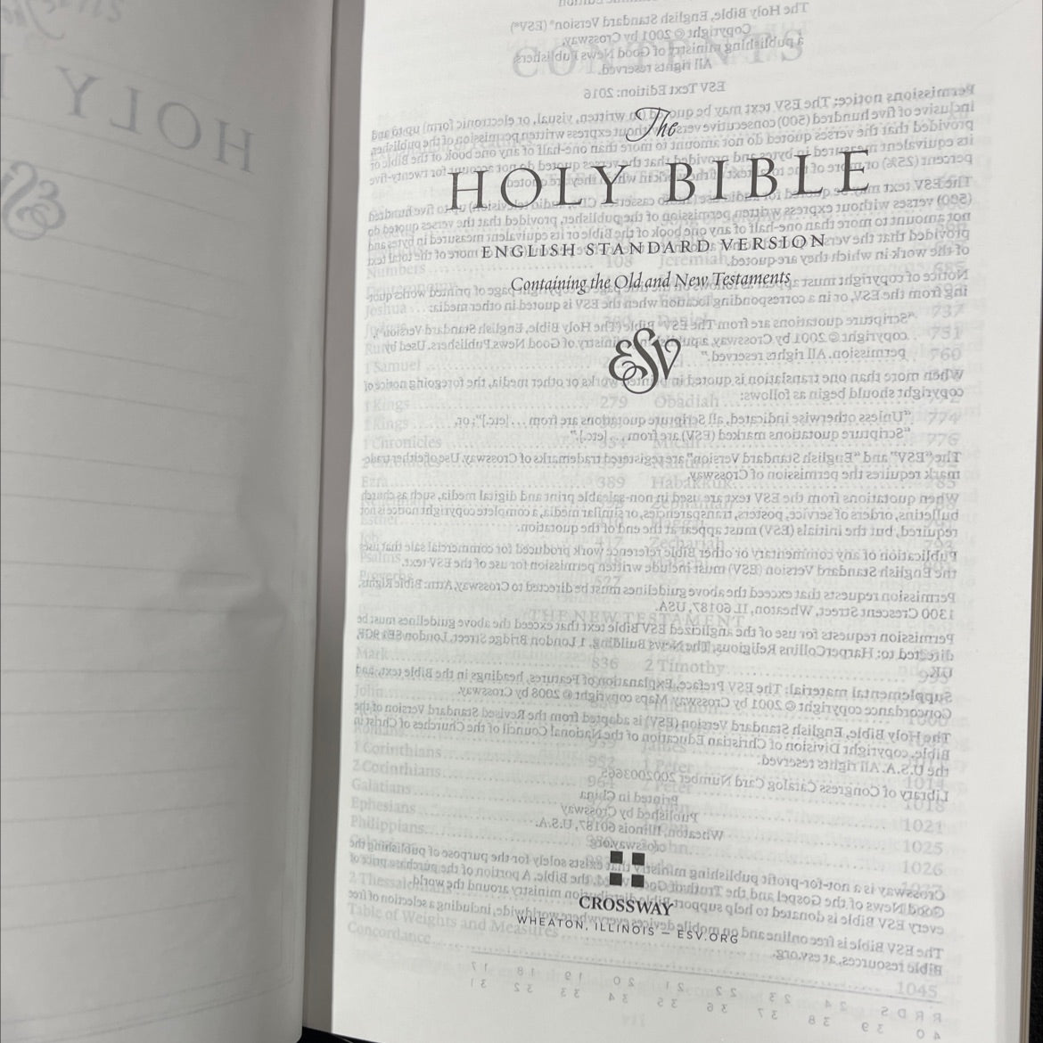 holy bible, english standard version book, by unknown, 2016 Leather image 2