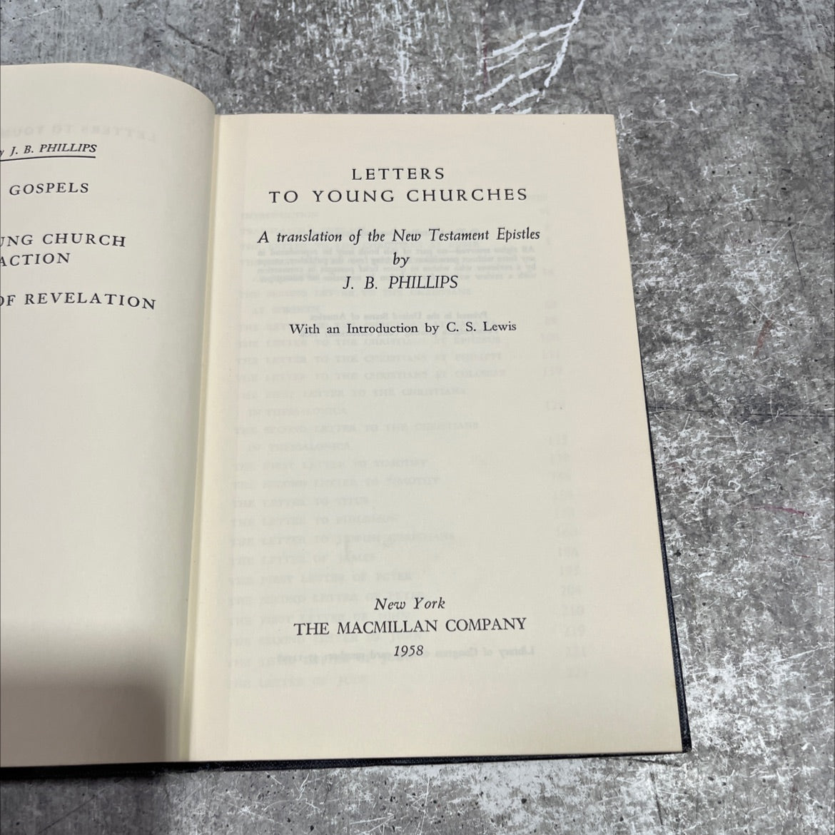 holy bible: letters to young churches book, by J. B. Phillips, 1958 Hardcover image 2